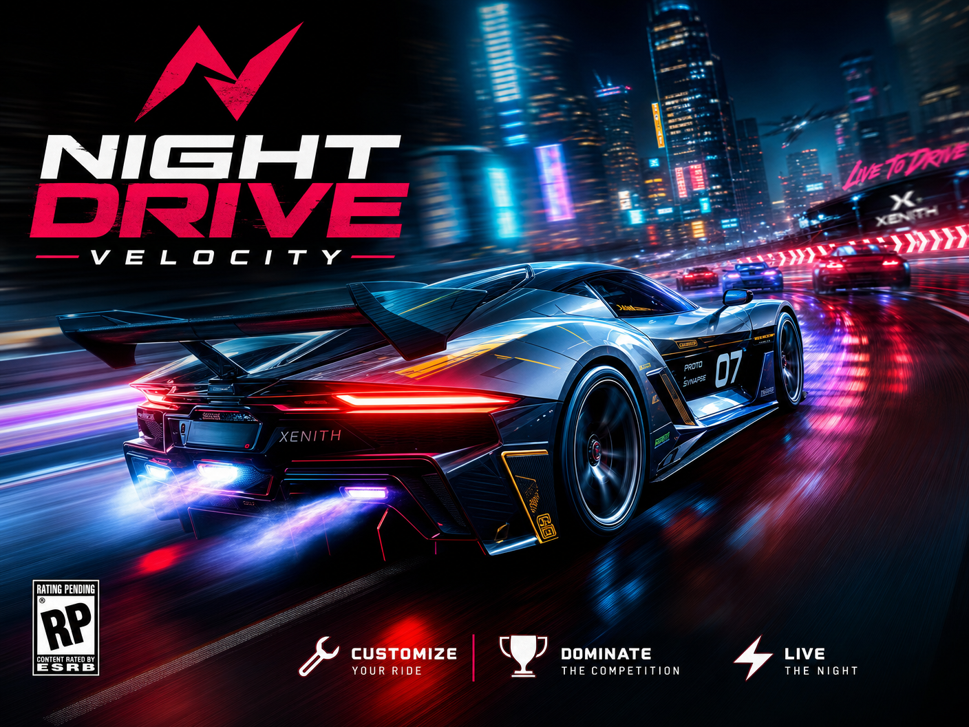 Night Drive Velocity racing game
